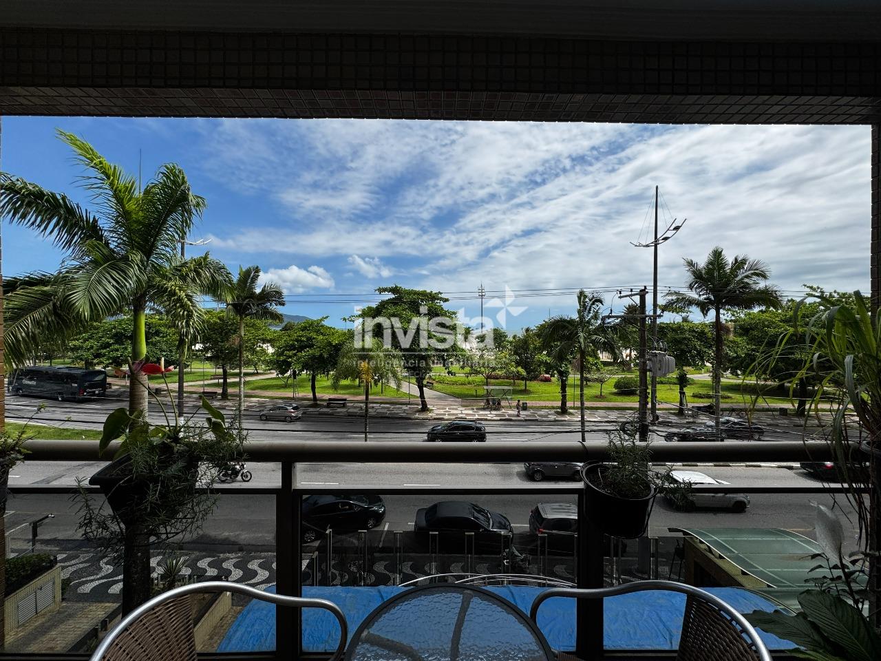 Venda: Apartamento frontal em Santos (Pompéia) 4 dorms, 3 vagas, vista mar