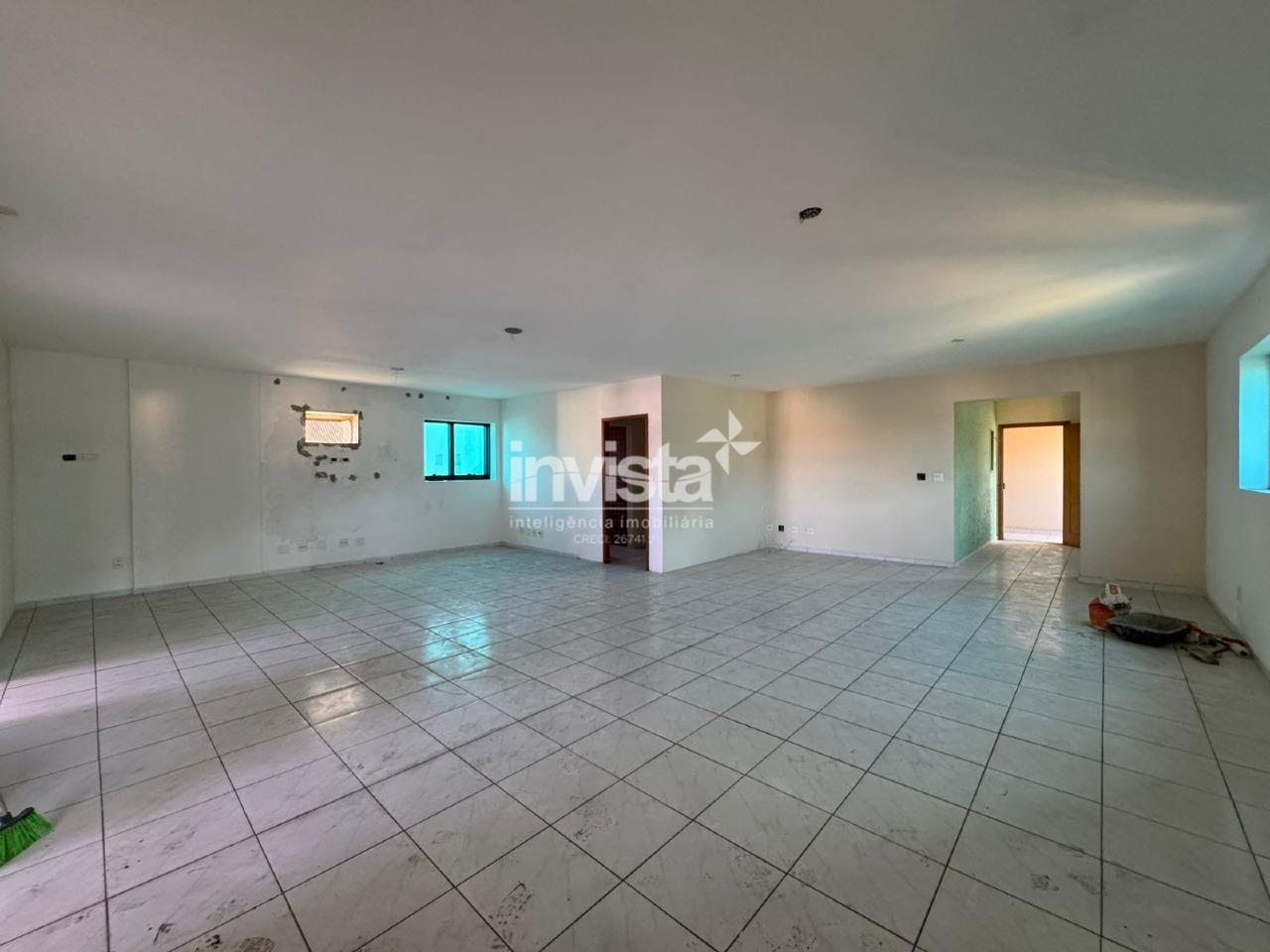 Sala Comercial para Alugar com 127m&sup2; na Avenida Ana Costa no bairro da VILA MATHIAS em Santos - Santos