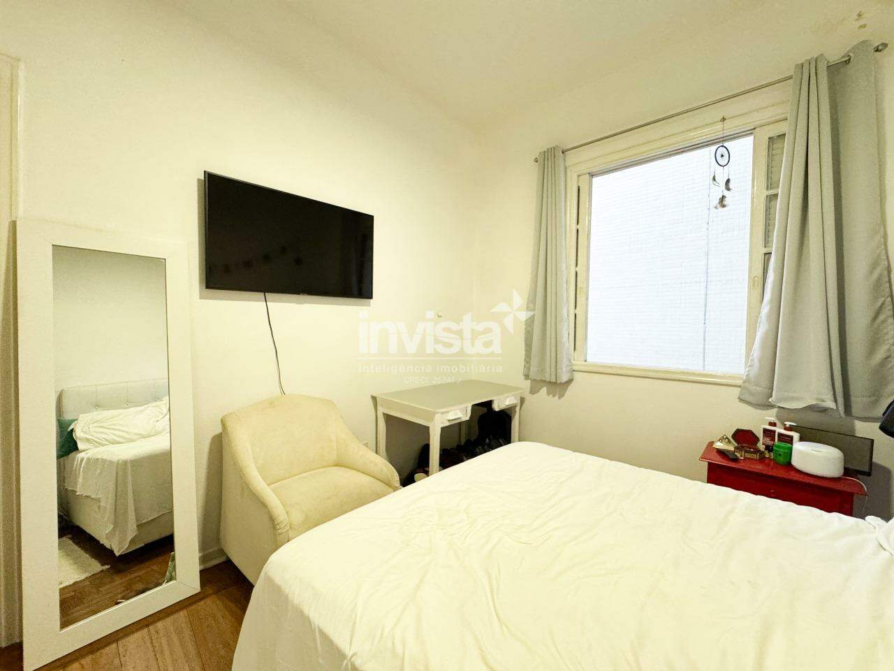 Apartamento &agrave; venda em Santos-SP no bairro Gonzaga, com 2 dormit&oacute;rios e 66m&sup2; - Santos