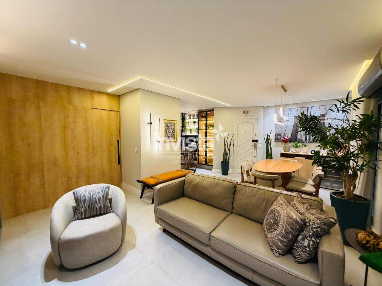 Apartamento &agrave; venda em Santos-SP no bairro Pomp&eacute;ia, com 4 dormit&oacute;rios e 120m&sup2; - Santos