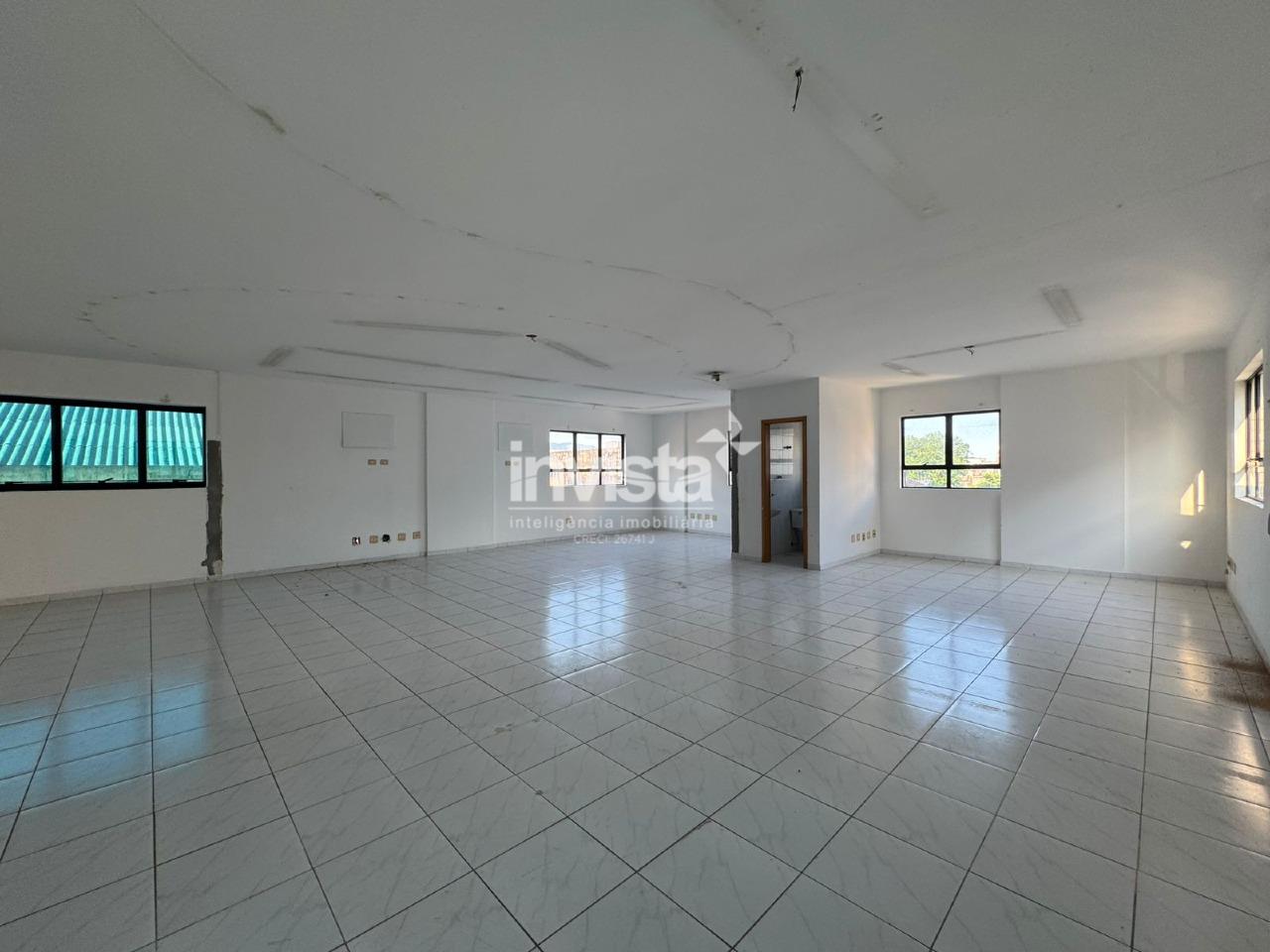 Sala Comercial com 127 m&sup2; para Alugar de f&aacute;cil acesso ao centro comercial do Gonzaga na Vila Mathias em Santos - Santos