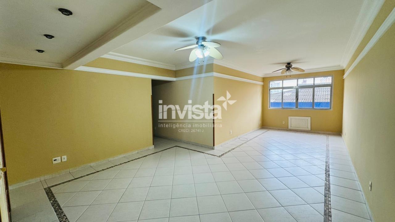 C&oacute;digo: 39091 R$ 5.000,00 Apartamento para alugar no bairro Boqueir&atilde;o 136 m&sup2; 3 quartos 1 vaga - Santos