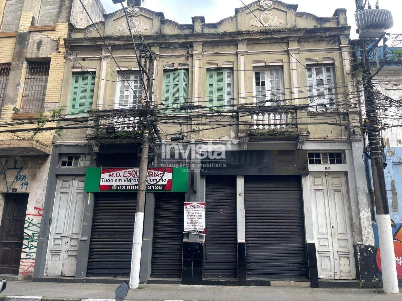 C&oacute;digo: 39095 R$ 10.000,00 Loja para alugar no bairro CENTRO 75 m&sup2; 0 quartos 0 vagas - Santos