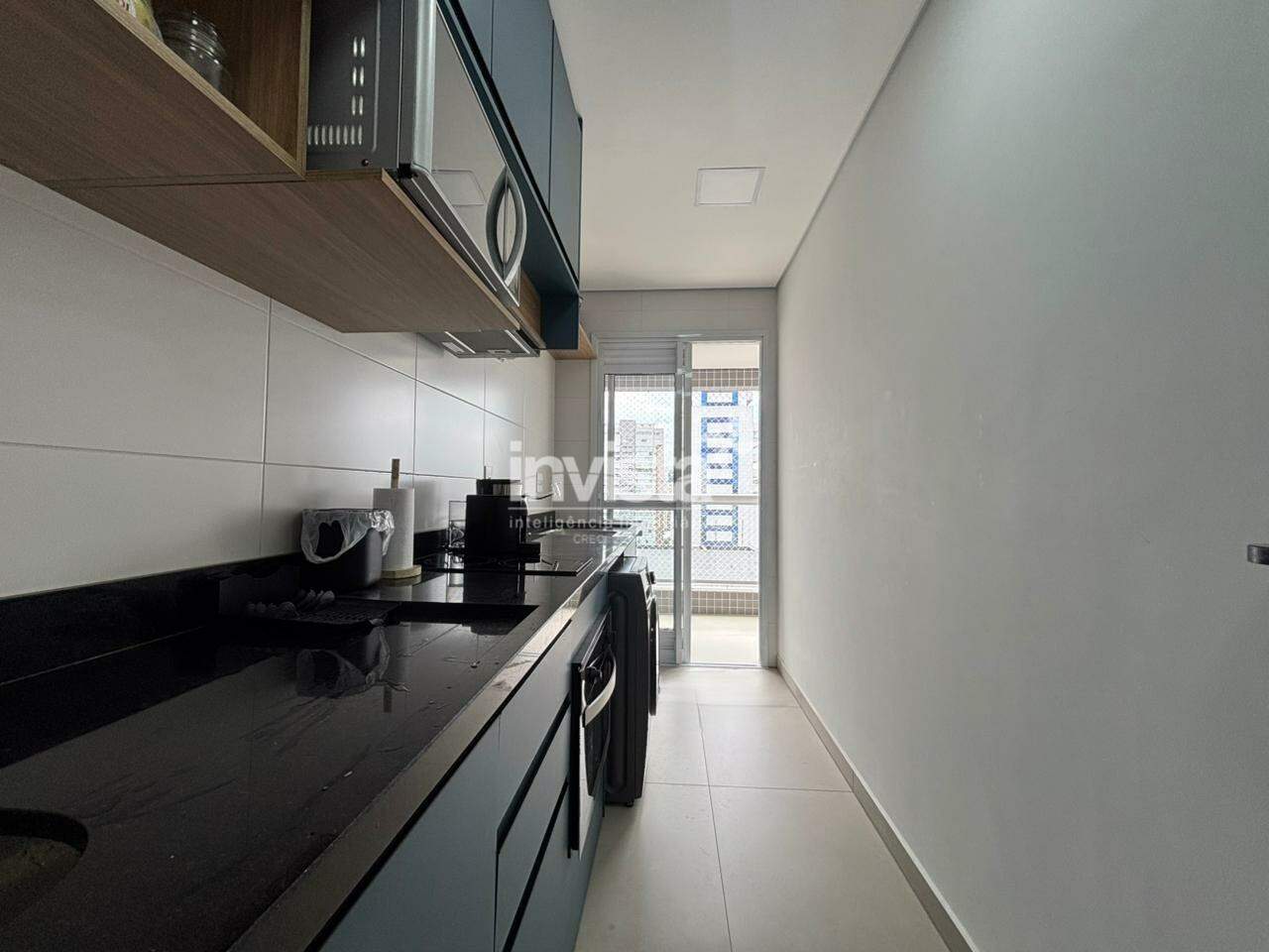 Apartamento para alugar em Santos-SP no bairro Boqueir&atilde;o, com 1 dormit&oacute;rio e 53m&sup2; - Santos