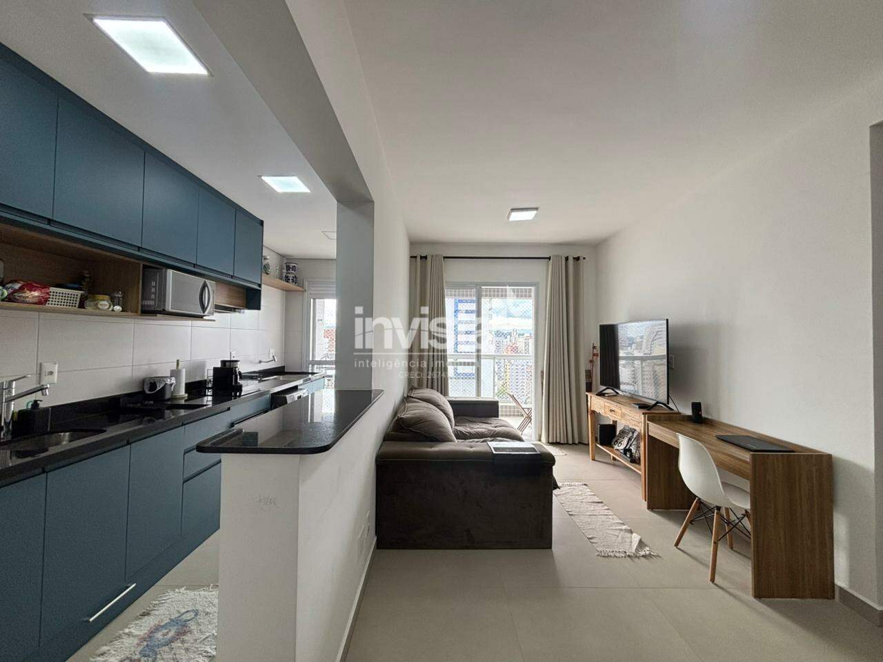 C&oacute;digo: 39106 R$ 750.000,00 Apartamento &agrave; venda no bairro Boqueir&atilde;o 53 m&sup2; 1 quarto 1 vaga - Santos