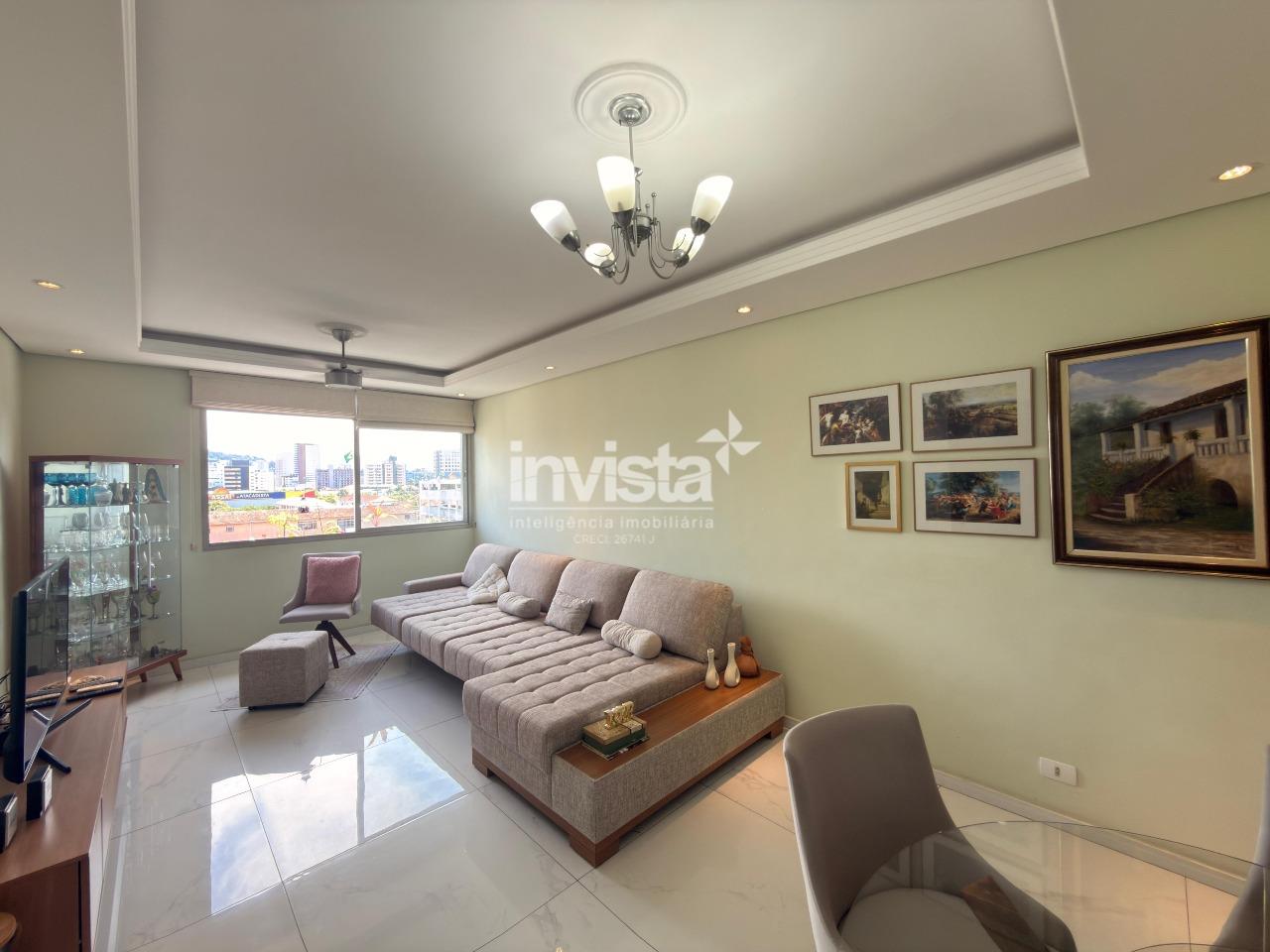C&oacute;digo: 39124 R$ 692.000,00 Apartamento &agrave; venda no bairro Gonzaga 110 m&sup2; 3 quartos 1 vaga - Santos