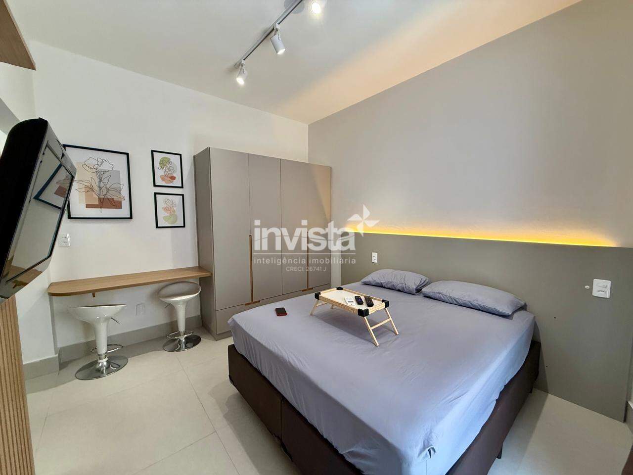 C&oacute;digo: 39126 R$ 340.000,00 Apartamento &agrave; venda no bairro Gonzaga 26 m&sup2; 1 quarto 0 vagas - Santos