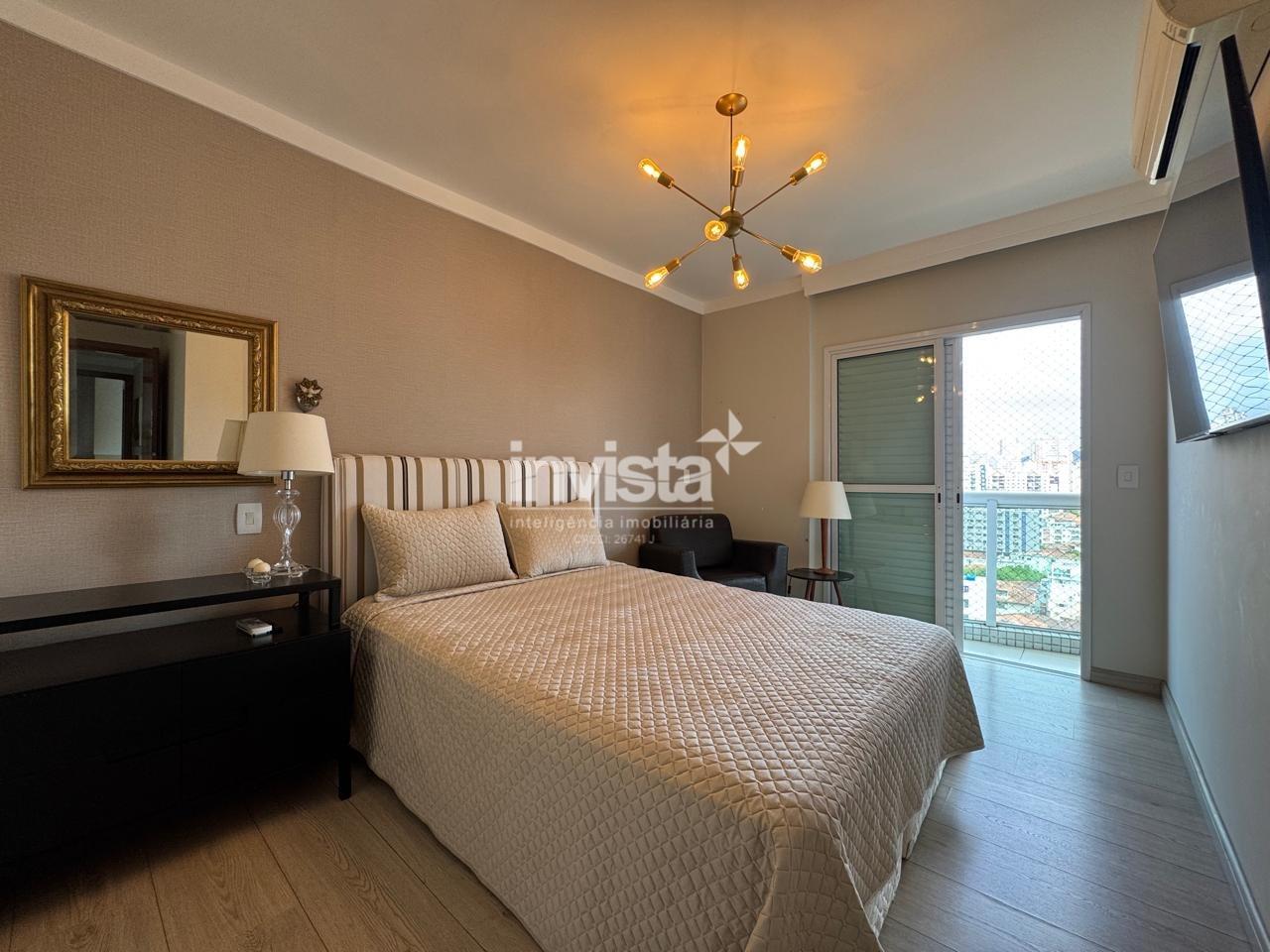 Apartamento MOBILIADO para Alugar | 3 Su&iacute;tes | Varanda Gourmet | Lazer completo no bairro do Embar&eacute; em Santos - Santos