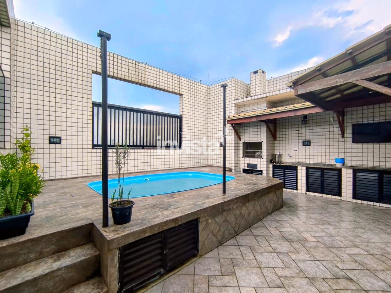 C&oacute;digo: 39180 R$ 9.500,00 Cobertura Duplex para alugar no bairro Aparecida 206 m&sup2; 3 quartos 2 vagas - Santos