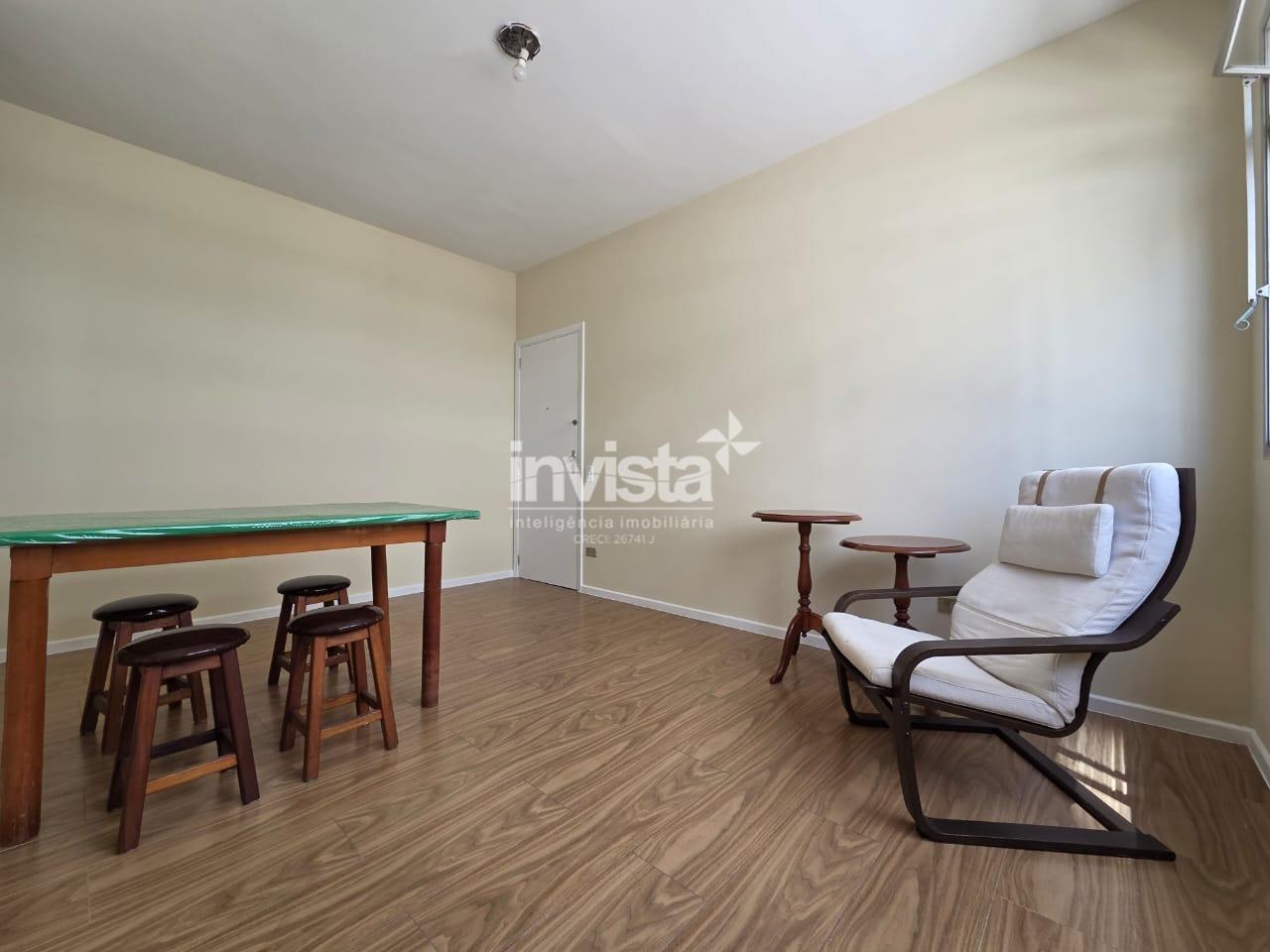 C&oacute;digo: 39187 R$ 2.700,00 Apartamento para alugar no bairro Boqueir&atilde;o 50 m&sup2; 1 quarto 1 vaga - Santos