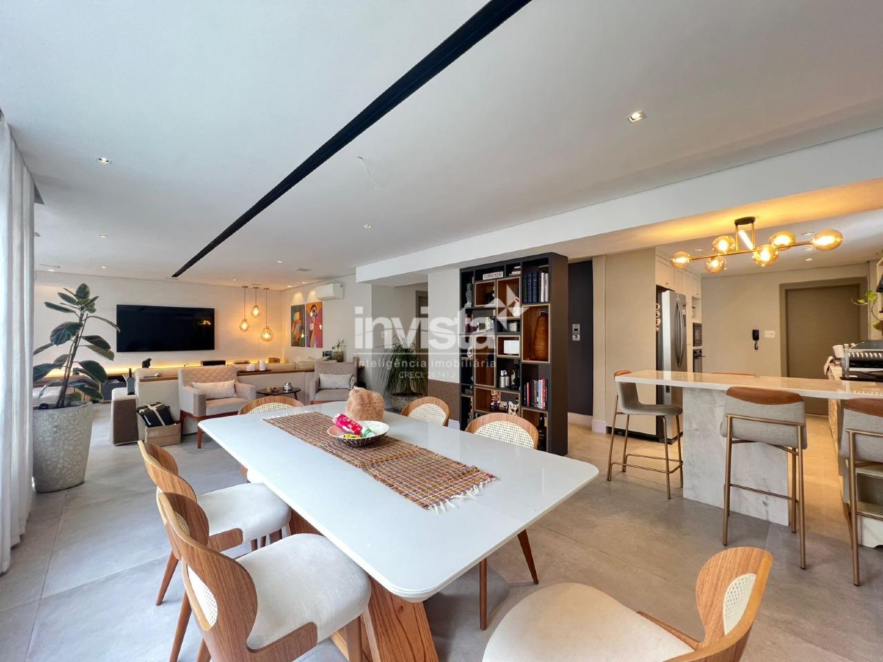 C&oacute;digo: 39198 R$ 1.650.000,00 Apartamento &agrave; venda no bairro Boqueir&atilde;o 150 m&sup2; 3 quartos 1 vaga - Santos