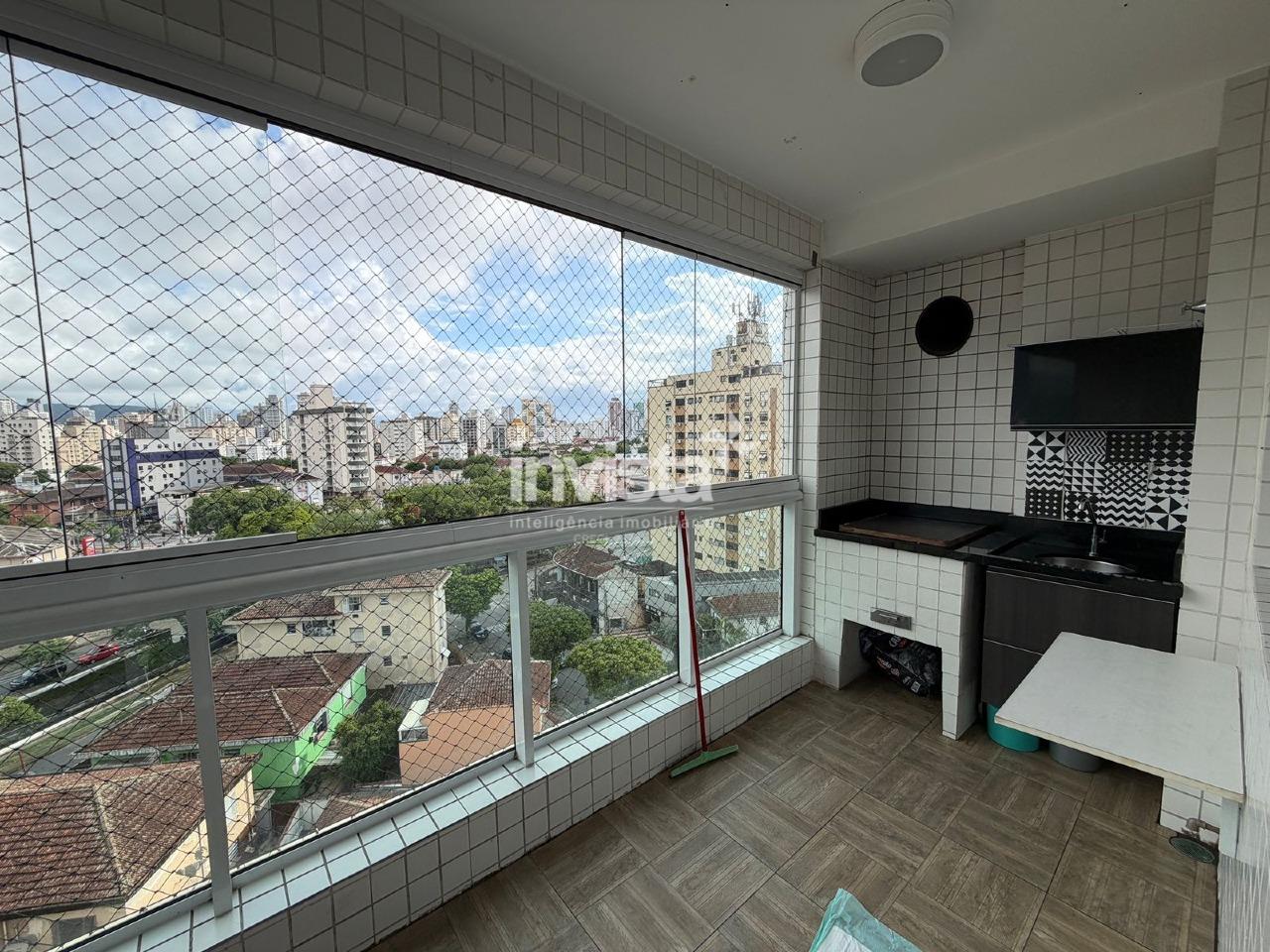 C&oacute;digo: 39208 R$ 6.500,00 Apartamento para alugar no bairro Macuco 65 m&sup2; 2 quartos 1 vaga - Santos