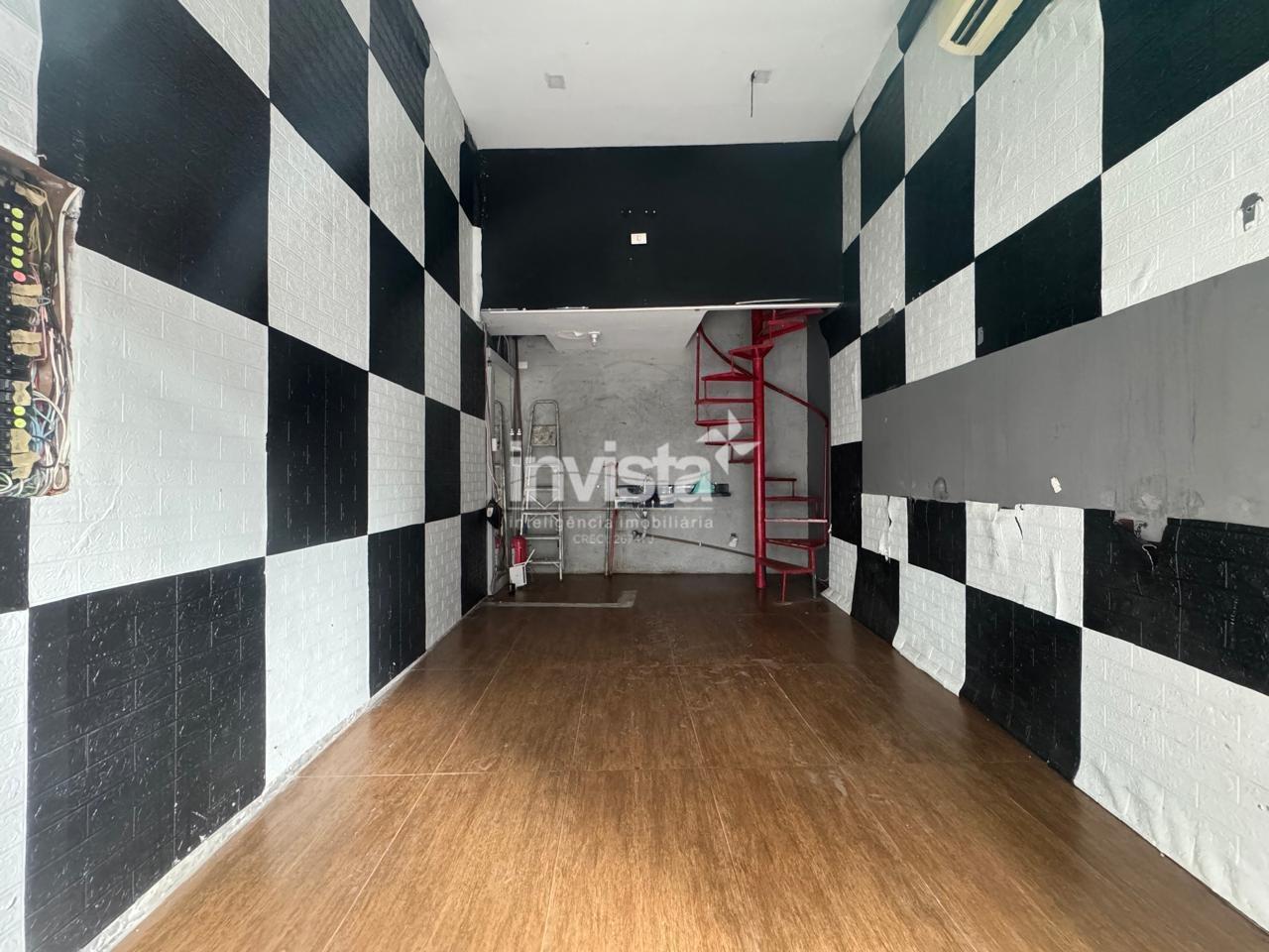 C&oacute;digo: 39240 R$ 4.500,00 Loja para alugar no bairro Gonzaga 25 m&sup2; 1 quarto 0 vagas - Santos