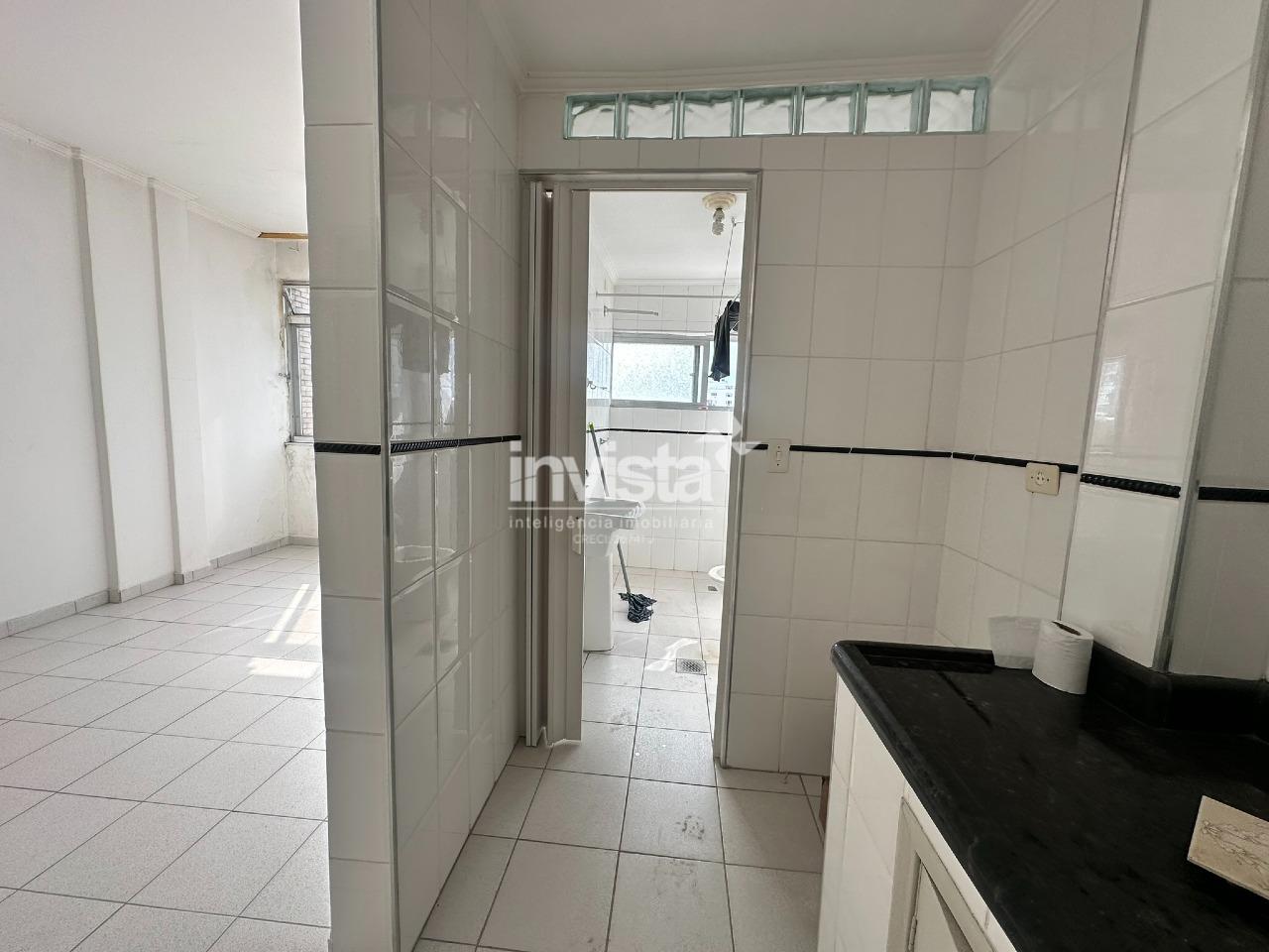 Sala living com vista mar na Aparecida - Santos