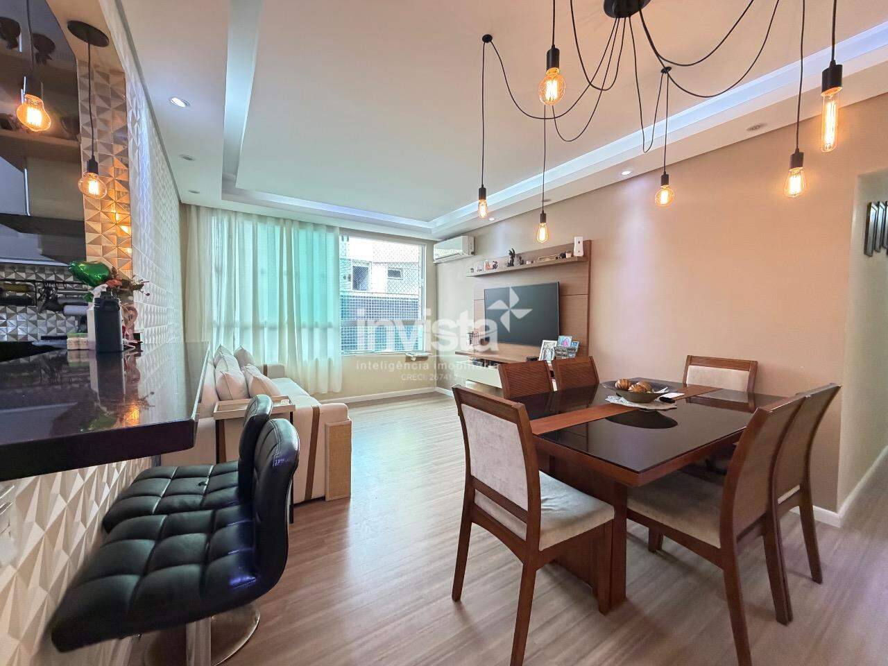 C&oacute;digo: 39297 R$ 640.000,00 Apartamento &agrave; venda no bairro Gonzaga 124 m&sup2; 3 quartos 1 vaga - Santos