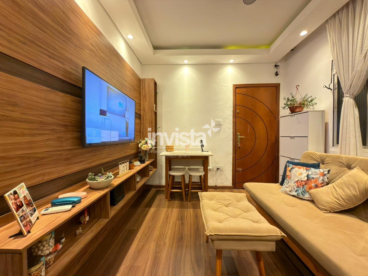 C&oacute;digo: 40327 R$ 379.000,00 Apartamento &agrave; venda no bairro Campo Grande 66 m&sup2; 2 quartos 1 vaga - Santos