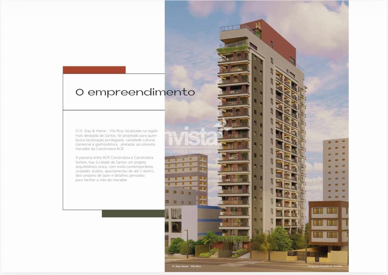 C&oacute;digo: 40344 R$ 1.300.000,00 Apartamento &agrave; venda no bairro Boqueir&atilde;o 76 m&sup2; 2 quartos 1 vaga - Santos