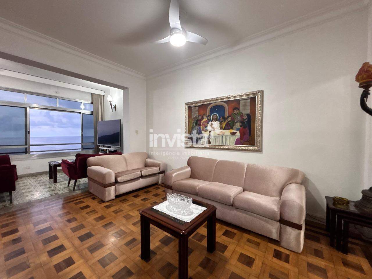 Apartamento &agrave; venda em Santos-SP no bairro Boqueir&atilde;o, com 3 dormit&oacute;rios e 148m&sup2; - Santos