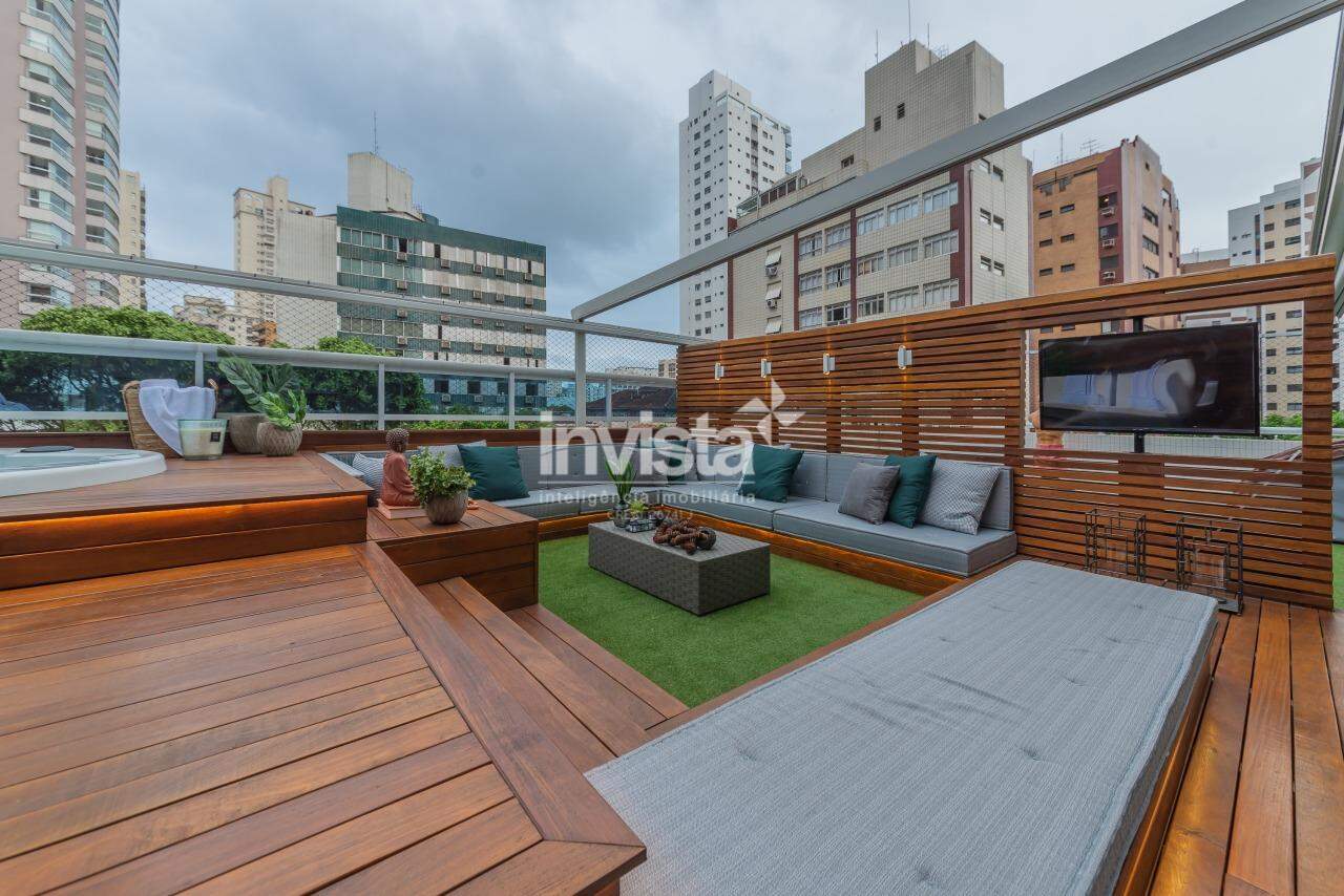 C&oacute;digo: 40391 R$ 3.500.000,00 Apartamento Garden &agrave; venda em Santos-SP no bairro Boqueir&atilde;o, com 3 dormit&oacute;rios e 223m&sup2; 223 m&sup2; 3 quartos 2 vagas - Santos