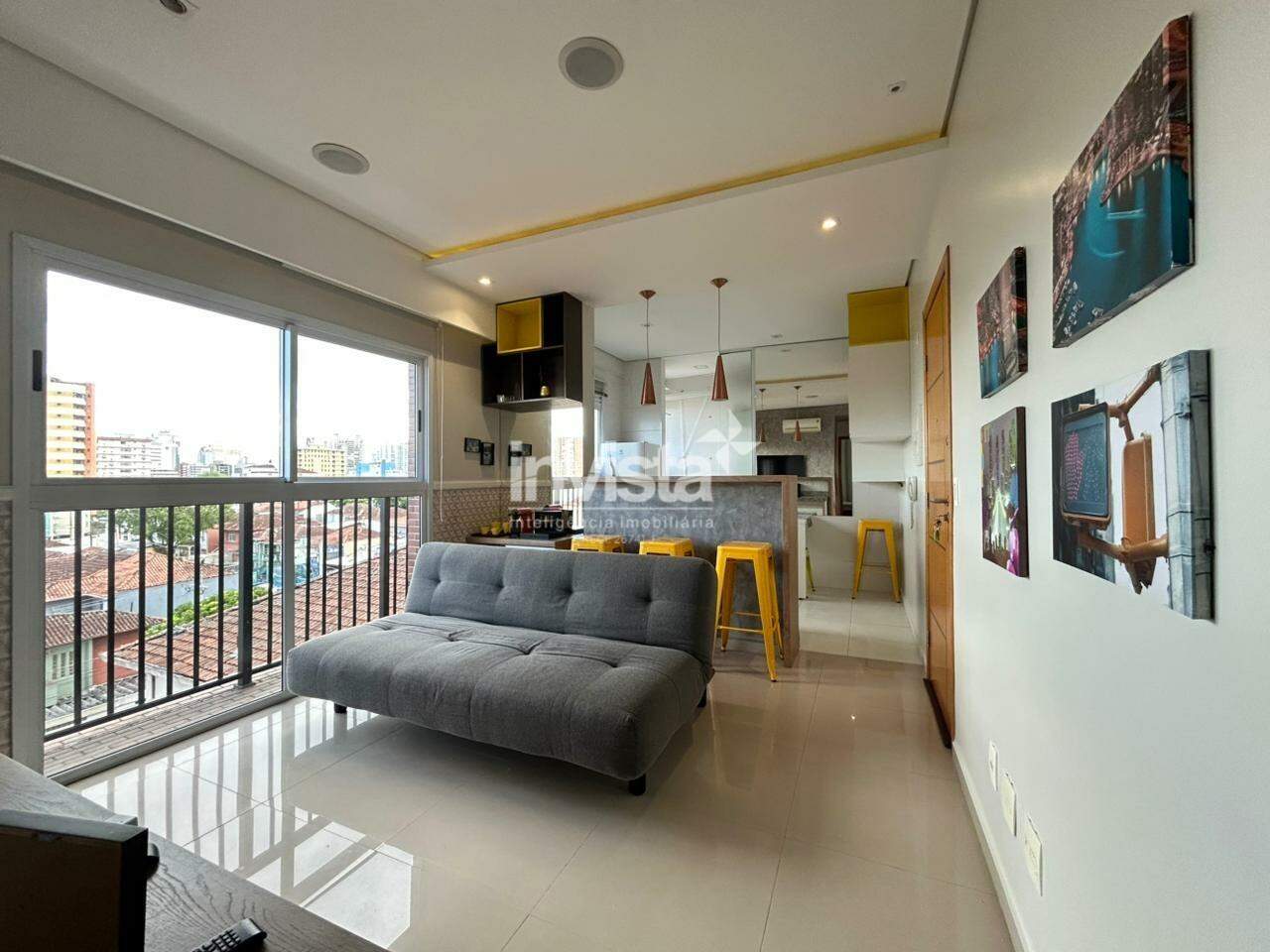 C&oacute;digo: 40456 R$ 510.000,00 Apartamento &agrave; venda no bairro Encruzilhada 42 m&sup2; 1 quarto 1 vaga - Santos