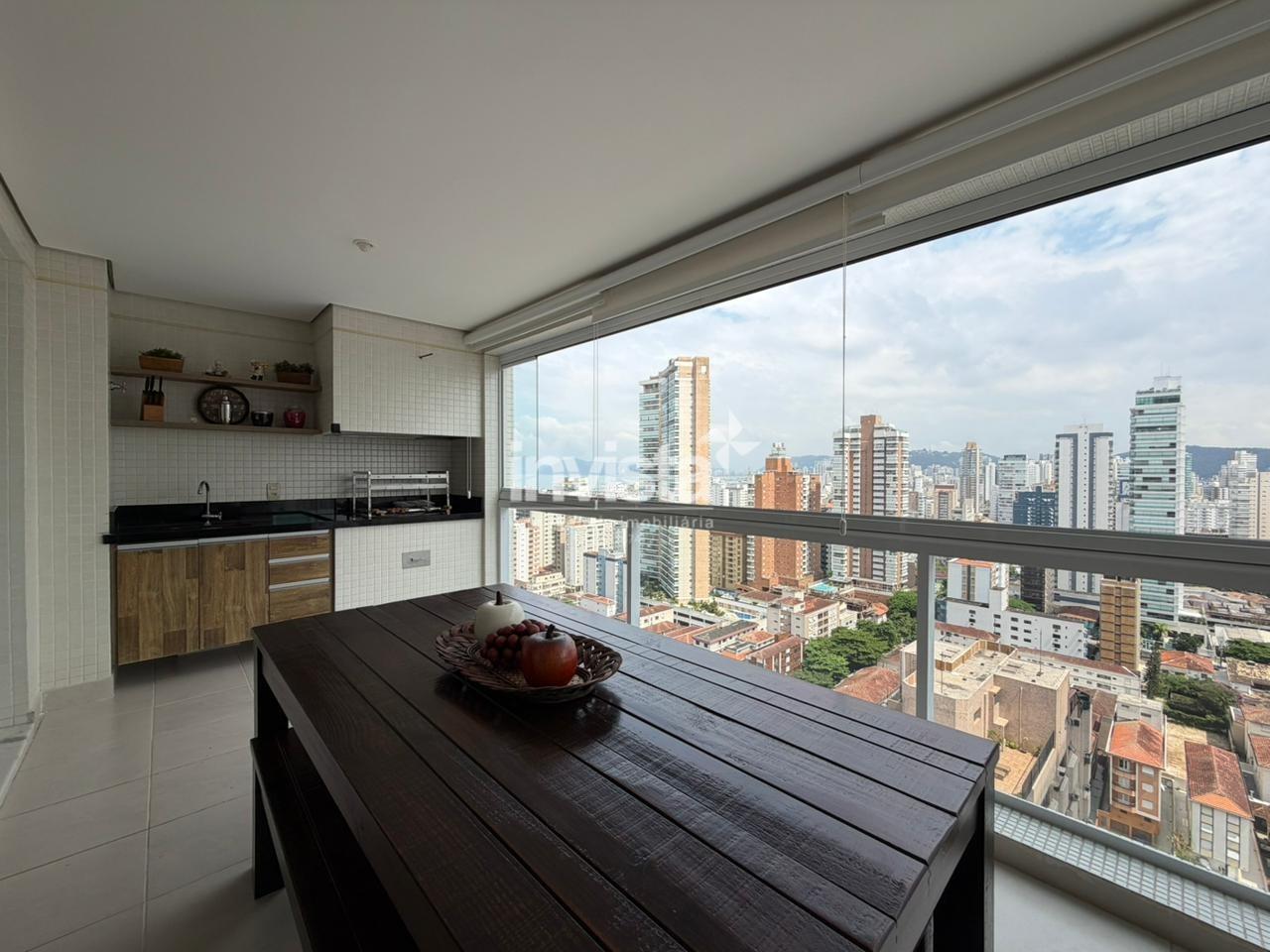 C&oacute;digo: 40545 R$ 2.580.000,00 Apartamento &agrave; venda no bairro Embar&eacute; 155 m&sup2; 3 quartos 2 vagas - Santos