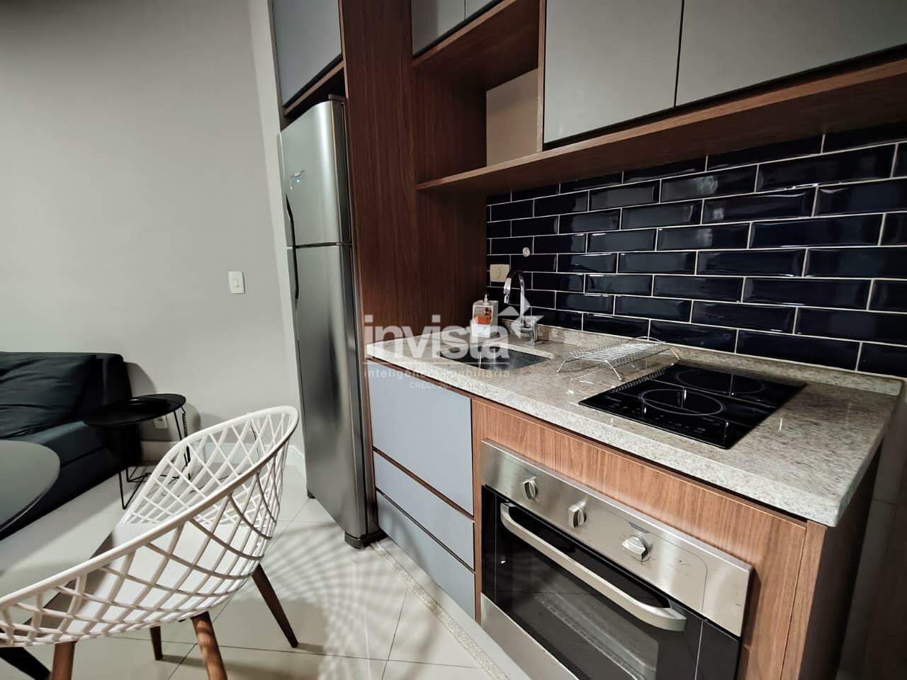 Apartamento/Flat para alugar no bairro Pomp&eacute;ia - Santos