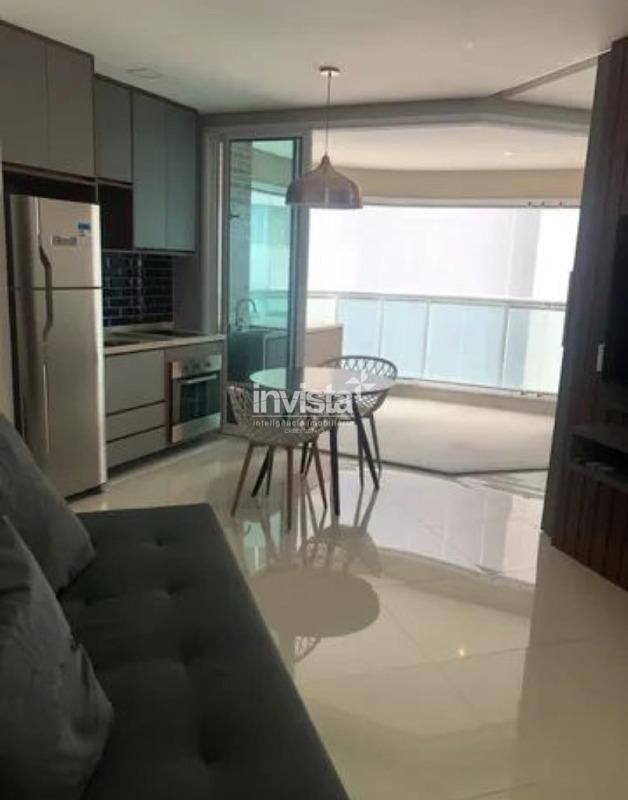 C&oacute;digo: 40568 R$ 5.800,00 Apartamento para alugar no bairro Pomp&eacute;ia 45 m&sup2; 1 quarto 0 vagas - Santos