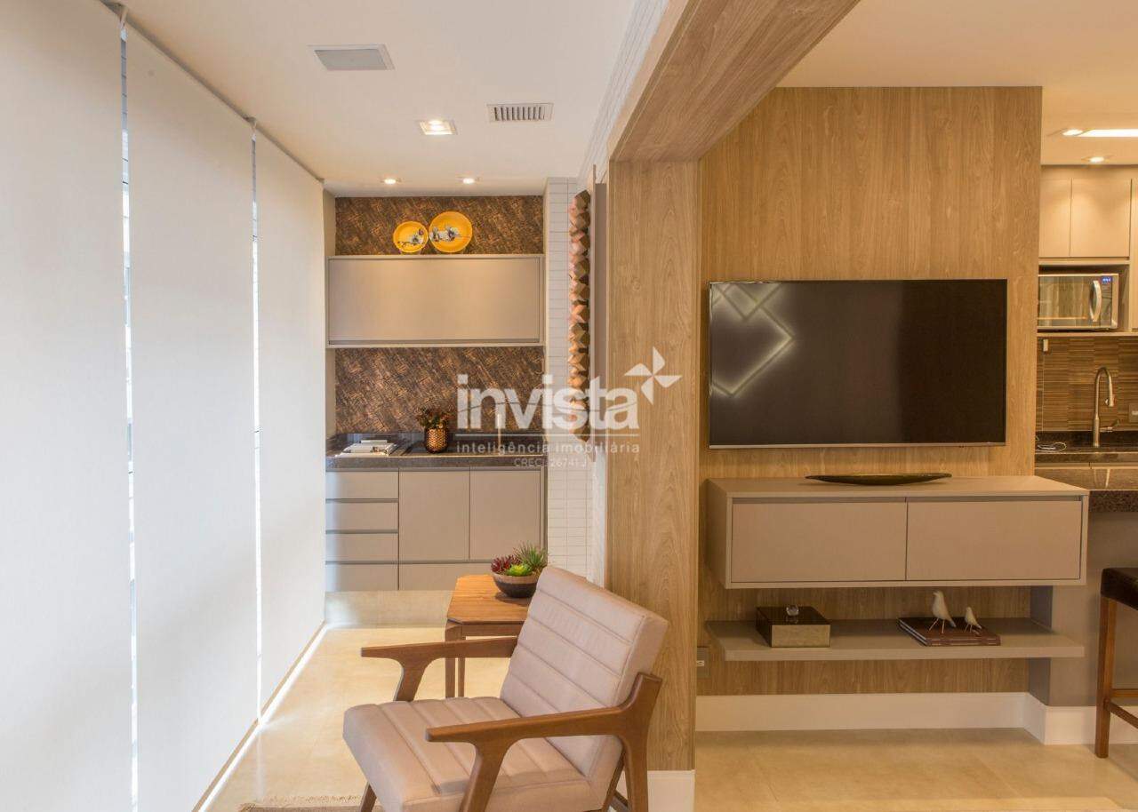 C&oacute;digo: 40576 R$ 870.000,00 Apartamento &agrave; venda no bairro Gonzaga 57 m&sup2; 1 quarto 1 vaga - Santos