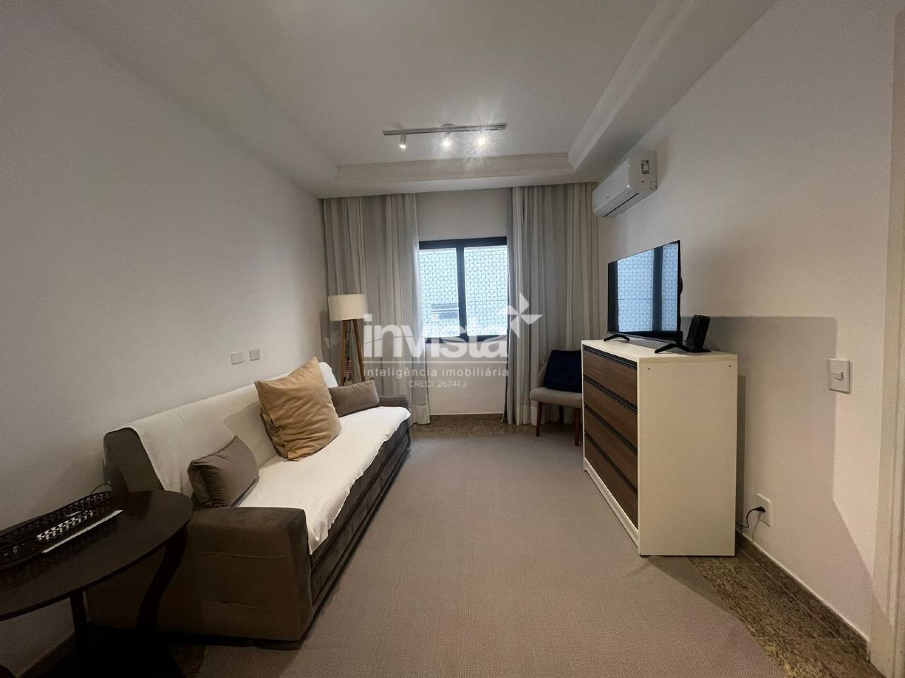 C&oacute;digo: 40606 R$ 4.200,00 Apartamento para alugar no bairro Embar&eacute; 55 m&sup2; 1 quarto 1 vaga - Santos