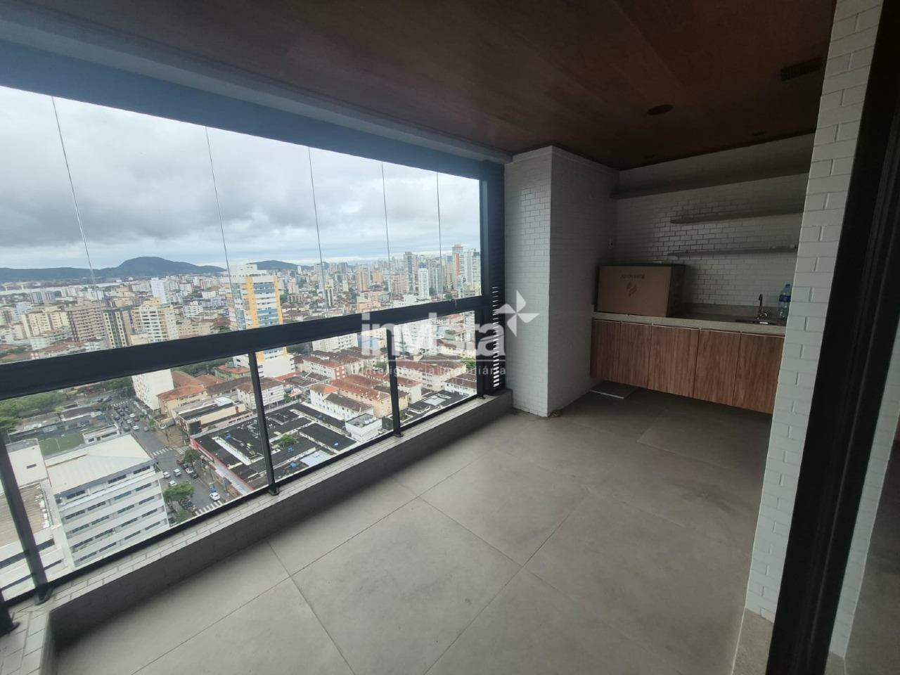 C&oacute;digo: 40609 R$ 5.100,00 Apartamento para alugar no bairro Boqueir&atilde;o 54 m&sup2; 1 quarto 0 vagas - Santos