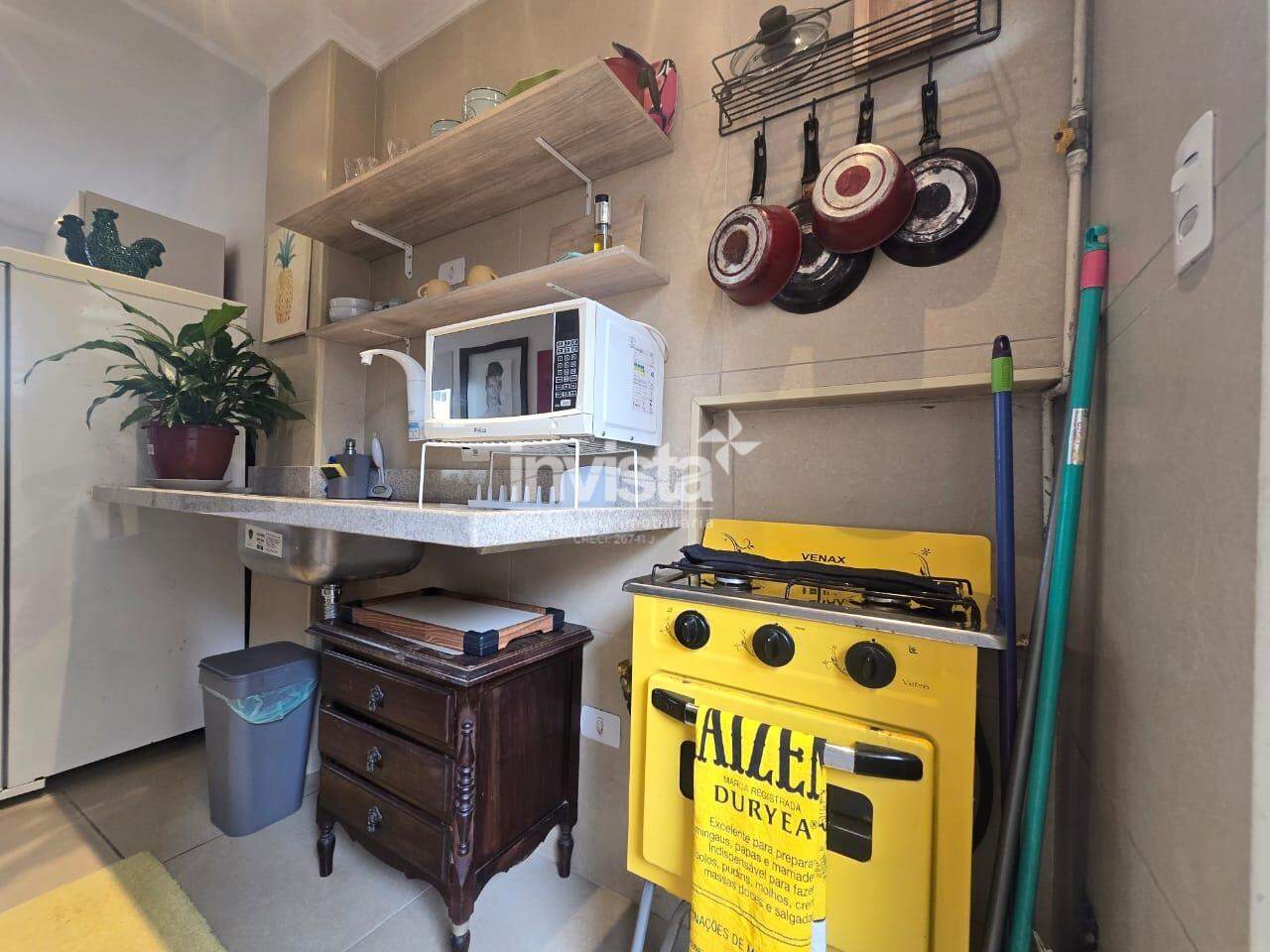 Apartamento &agrave; venda em Santos-SP no bairro Boqueir&atilde;o, com 1 dormit&oacute;rio e 25m&sup2; - Santos
