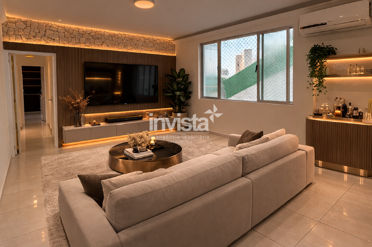 C&oacute;digo: 40626 R$ 450.000,00 Apartamento &agrave; venda no bairro Boqueir&atilde;o 82 m&sup2; 3 quartos 1 vaga - Santos