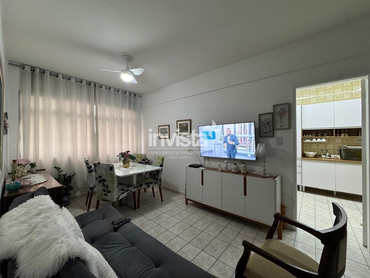 Apartamento 2 Dormit&oacute;rios Semi-Mobiliado para Alugar no Gonzaga em Santos - Santos