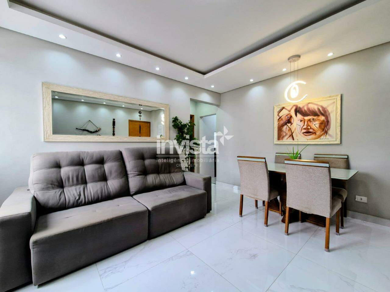 C&oacute;digo: 40637 R$ 590.000,00 Apartamento &agrave; venda no bairro Aparecida 70 m&sup2; 1 quarto 1 vaga - Santos