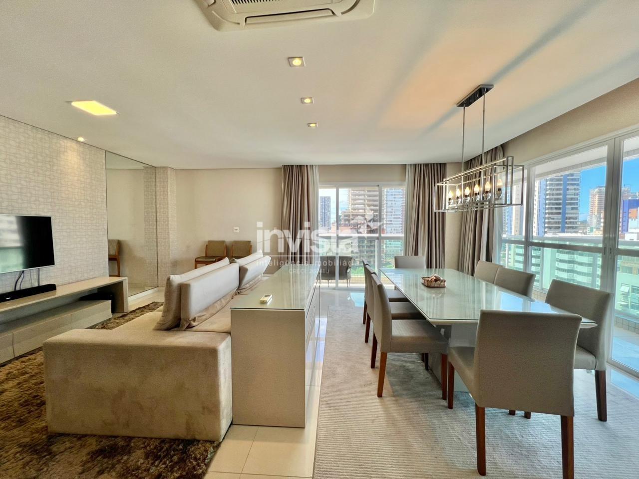 C&oacute;digo: 40649 R$ 2.400.000,00 Apartamento &agrave; venda no bairro Pomp&eacute;ia 206 m&sup2; 3 quartos 2 vagas - Santos