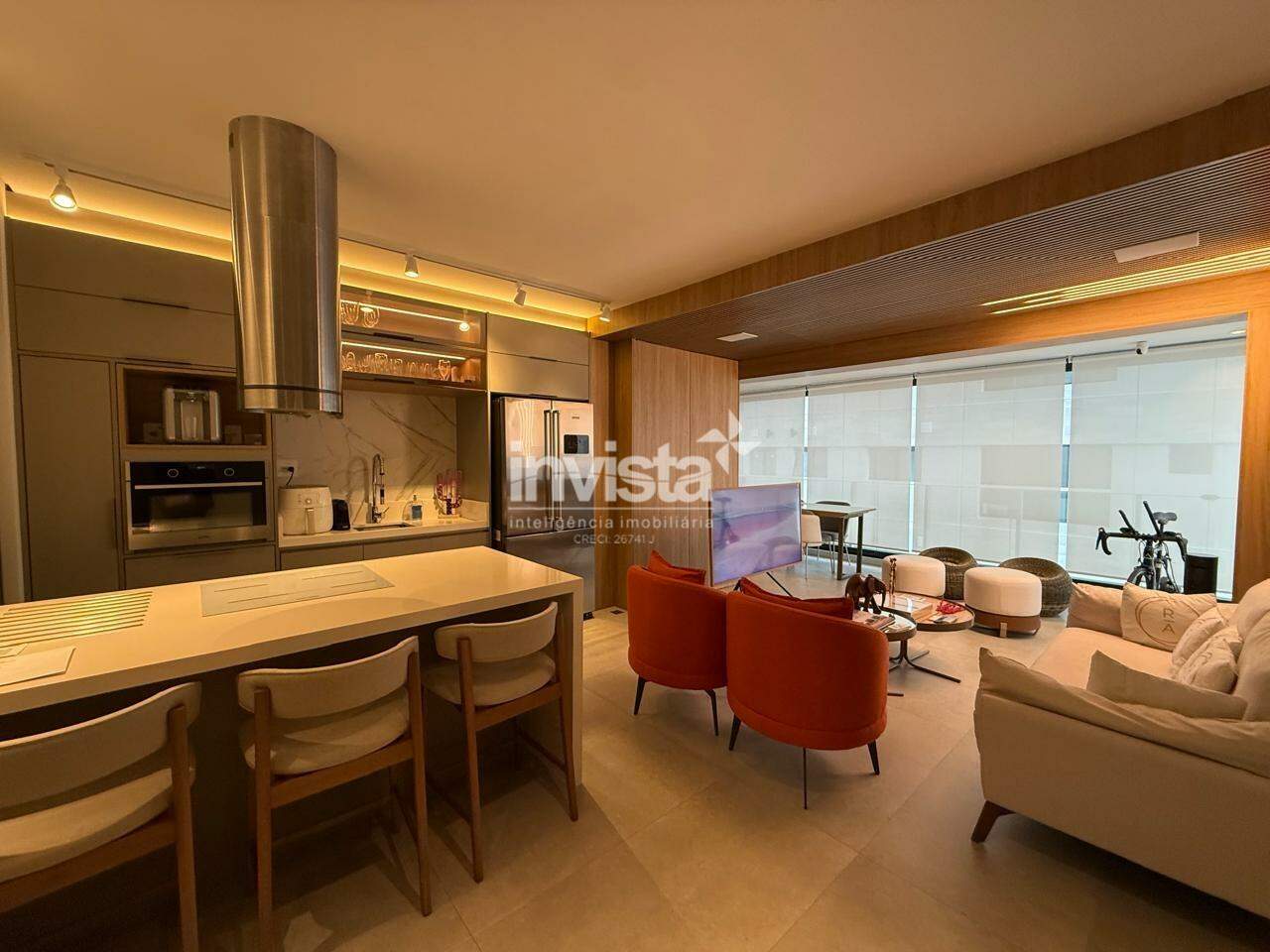 C&oacute;digo: 40656 R$ 12.500,00 Apartamento para alugar no bairro Aparecida 84 m&sup2; 2 quartos 2 vagas - Santos