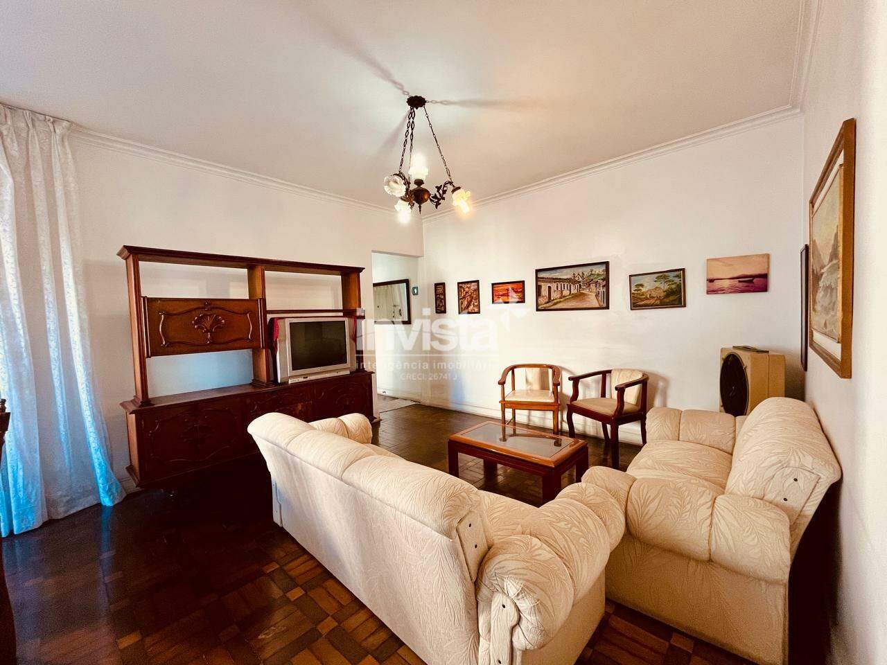 C&oacute;digo: 40659 R$ 550.000,00 Apartamento &agrave; venda no bairro Boqueir&atilde;o 106 m&sup2; 2 quartos 1 vaga - Santos