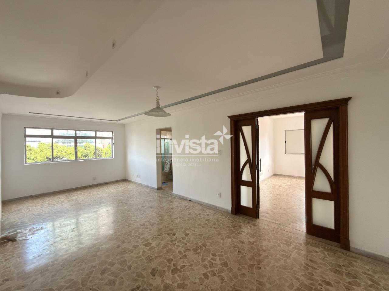 C&oacute;digo: 40661 R$ 5.000,00 Apartamento para alugar no bairro Gonzaga 130 m&sup2; 2 quartos 1 vaga - Santos