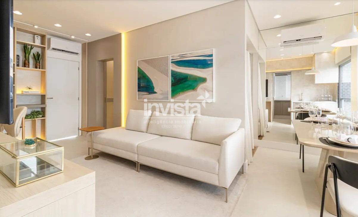 C&oacute;digo: 40684 R$ 600.000,00 Apartamento &agrave; venda no bairro Marap&eacute; 50 m&sup2; 1 quarto 1 vaga - Santos