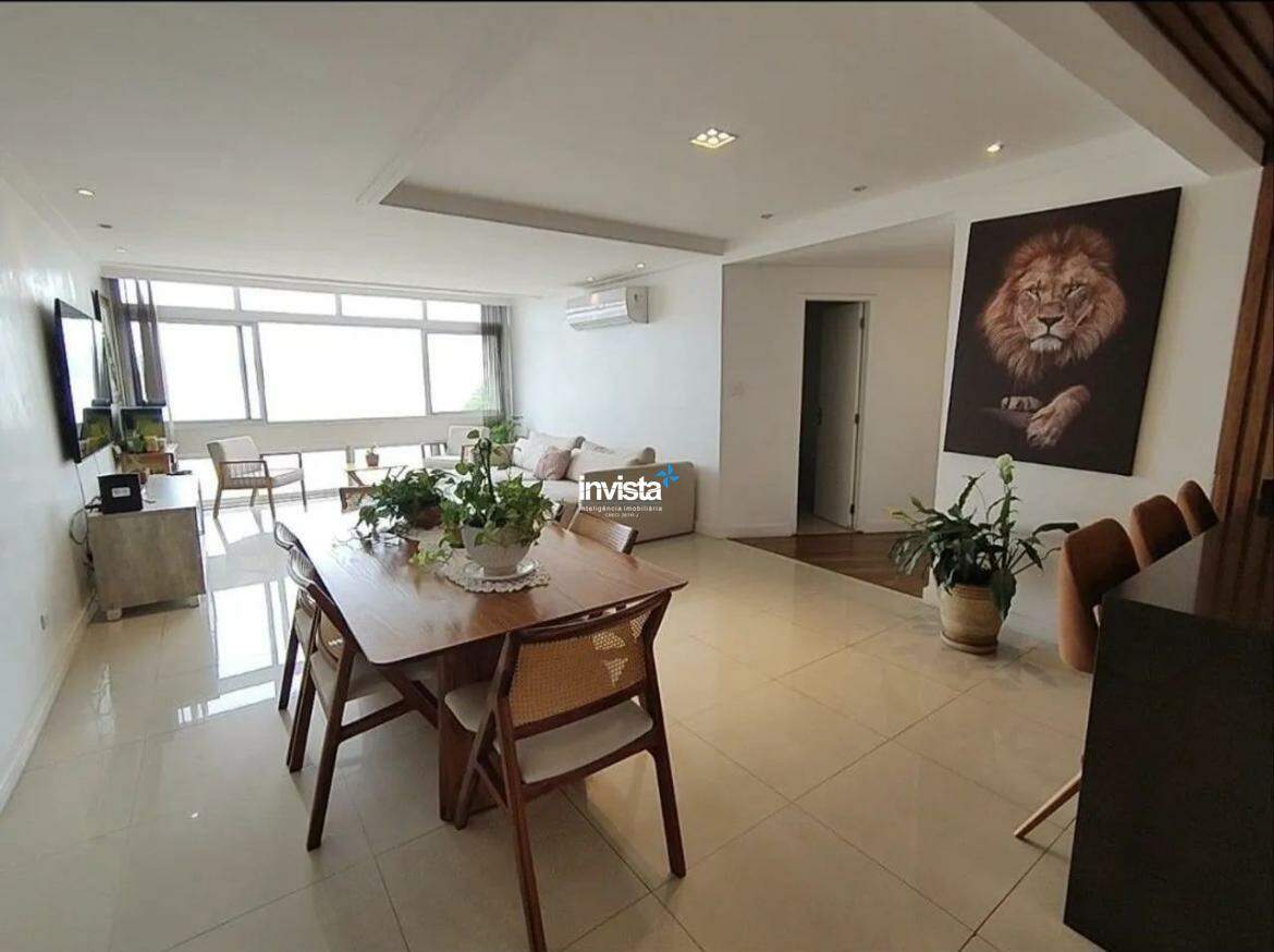 C&oacute;digo: 40710 R$ 8.500,00 Apartamento para alugar no bairro Jos&eacute; Menino 175 m&sup2; 3 quartos 2 vagas - Santos