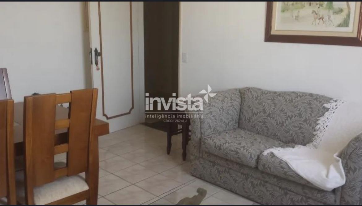 C&oacute;digo: 40718 R$ 3.200,00 Apartamento para alugar no bairro Gonzaga 60 m&sup2; 1 quarto 0 vagas - Santos