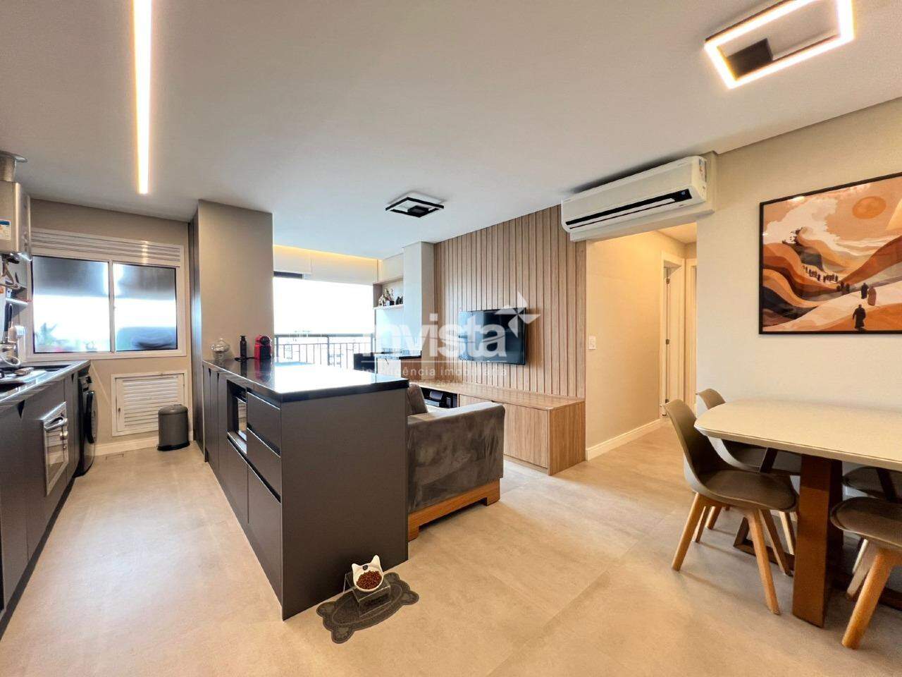 C&oacute;digo: 40736 R$ 860.000,00 Apartamento &agrave; venda no bairro Marap&eacute; 62 m&sup2; 2 quartos 1 vaga - Santos