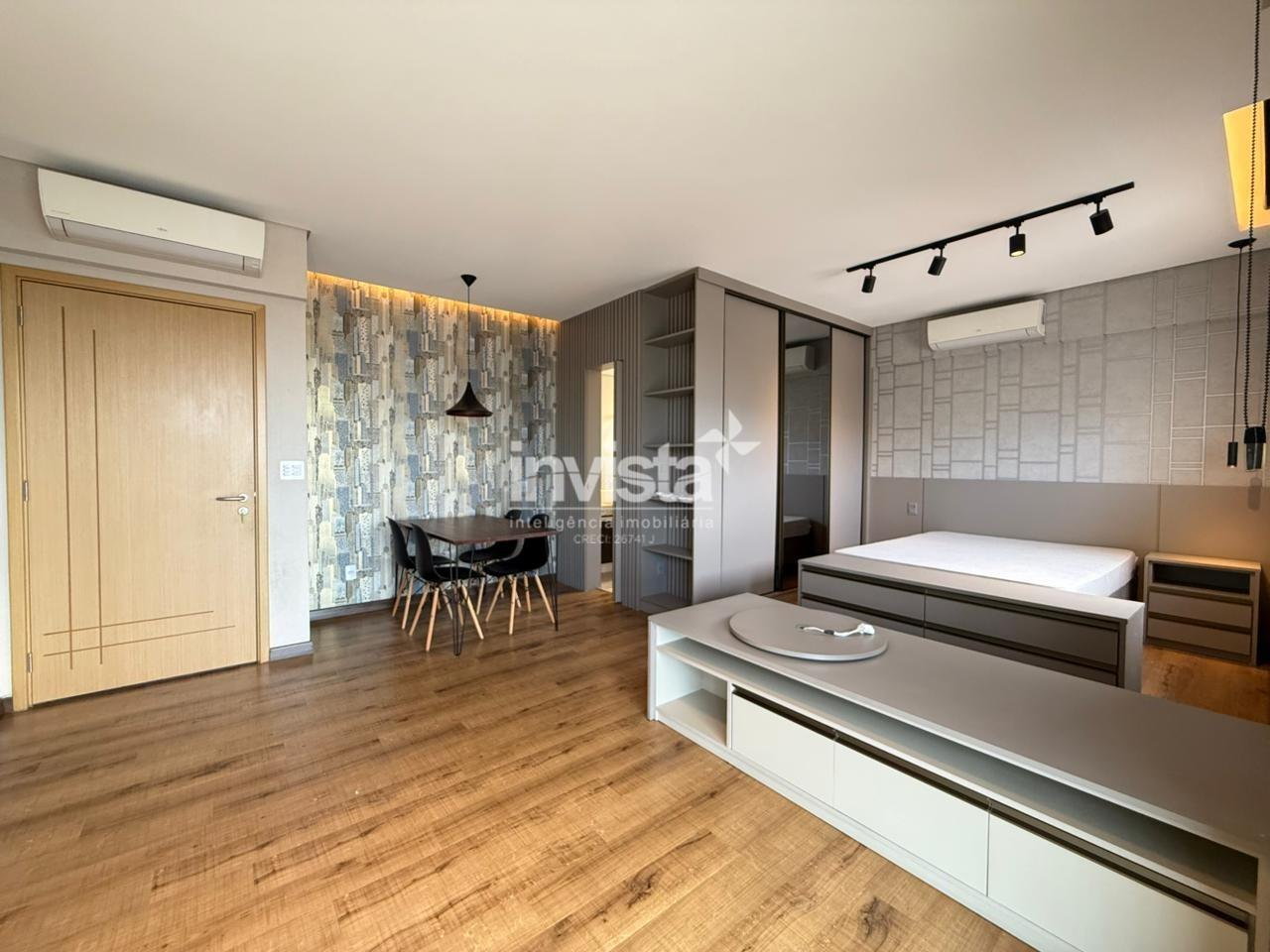 C&oacute;digo: 40738 R$ 630.000,00 Apartamento &agrave; venda no bairro Campo Grande 55 m&sup2; 1 quarto 1 vaga - Santos