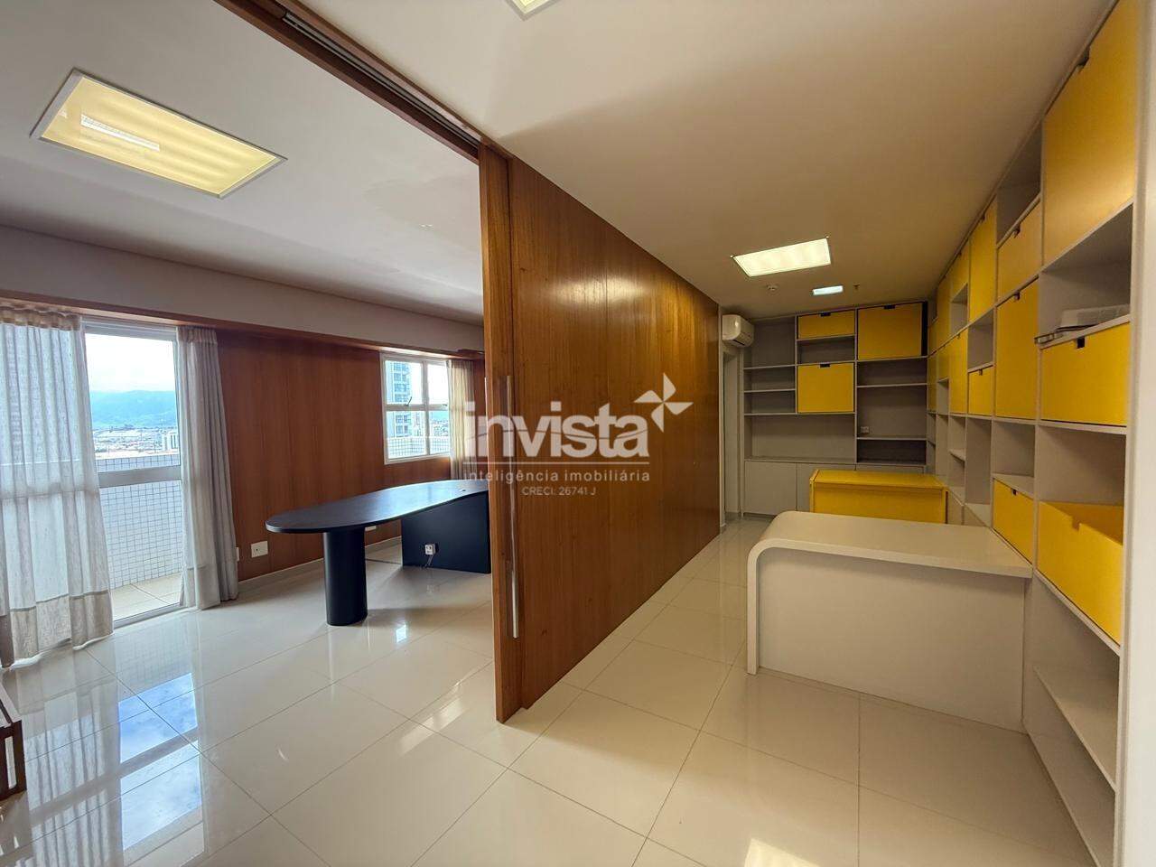 C&oacute;digo: 40787 R$ 4.000,00 Sala Comercial para alugar em Santos-SP no bairro Boqueir&atilde;o, com 0 dormit&oacute;rio e 34m&sup2; 34 m&sup2; 0 quartos 1 vaga - Santos