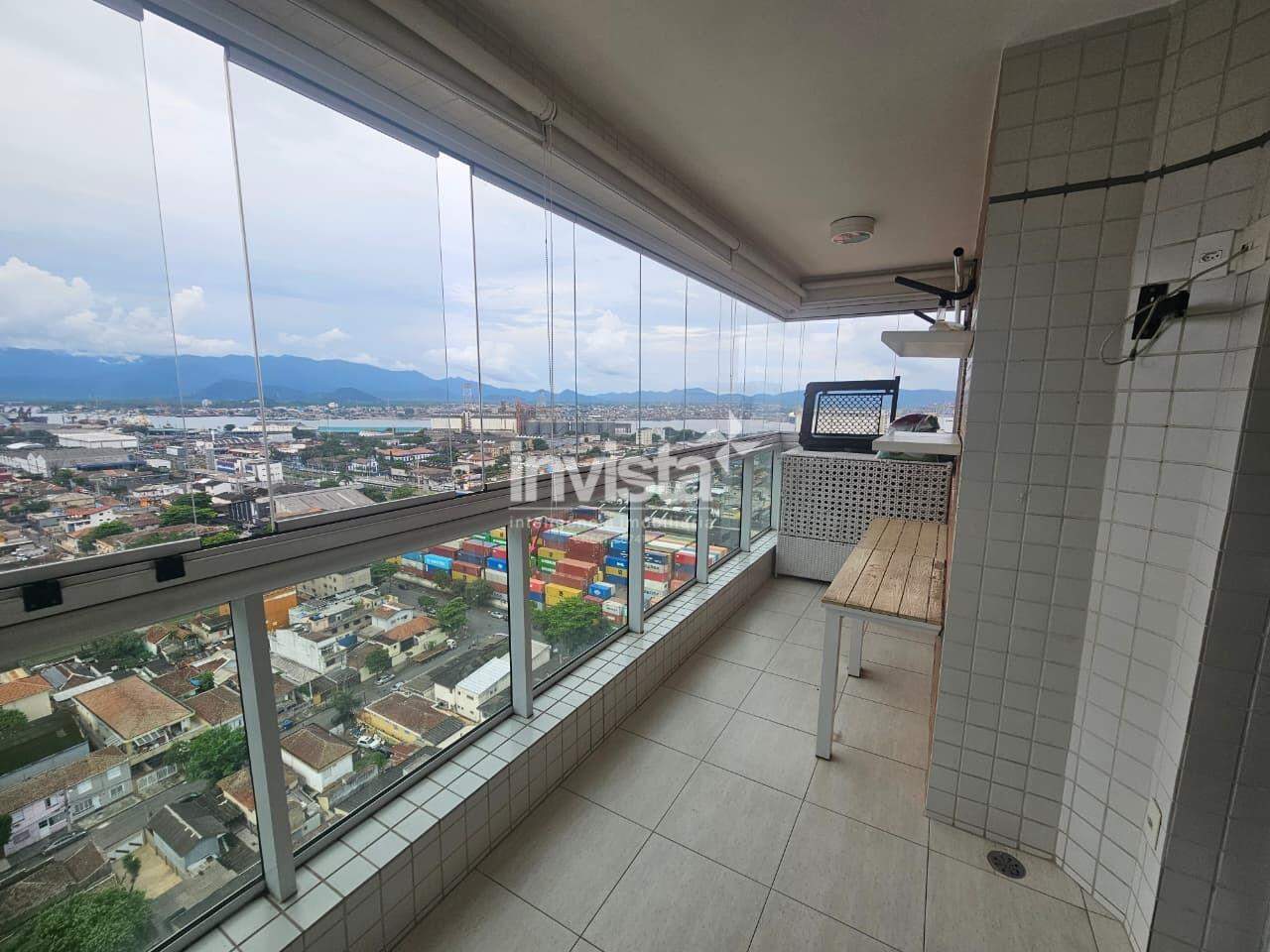 Apartamento para alugar em Santos-SP no bairro Macuco, com 2 dormit&oacute;rios e 63m&sup2; - Santos