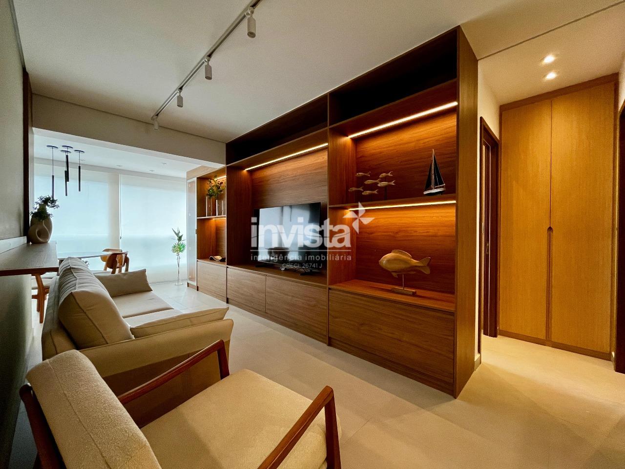 C&oacute;digo: 40823 R$ 7.000,00 Apartamento para alugar no bairro Boqueir&atilde;o 60 m&sup2; 1 quarto 1 vaga - Santos