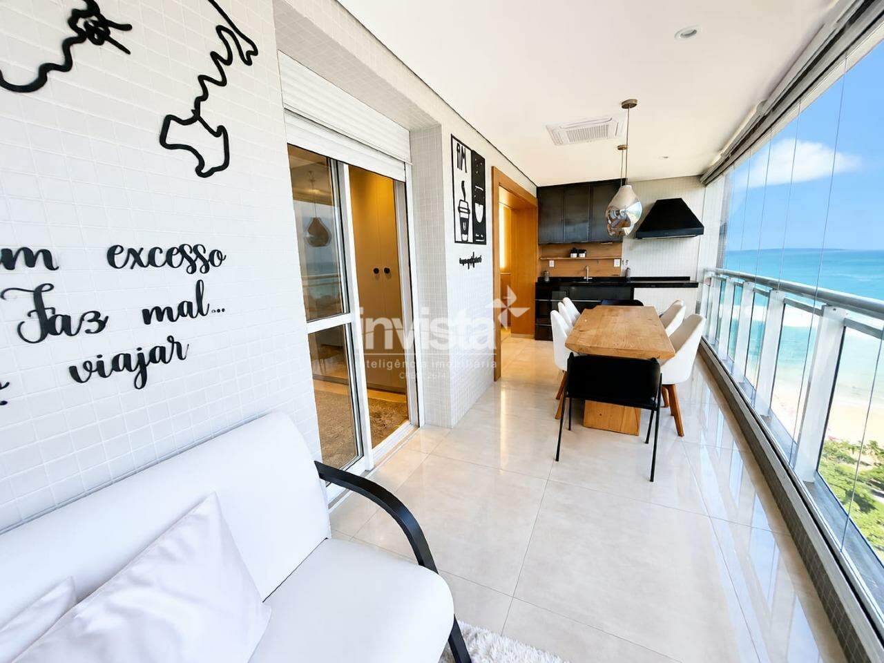 C&oacute;digo: 40856 R$ 12.500,00 Apartamento para alugar em Santos-SP no bairro Boqueir&atilde;o, com 2 dormit&oacute;rios e 92m&sup2; 92 m&sup2; 2 quartos 1 vaga - Santos