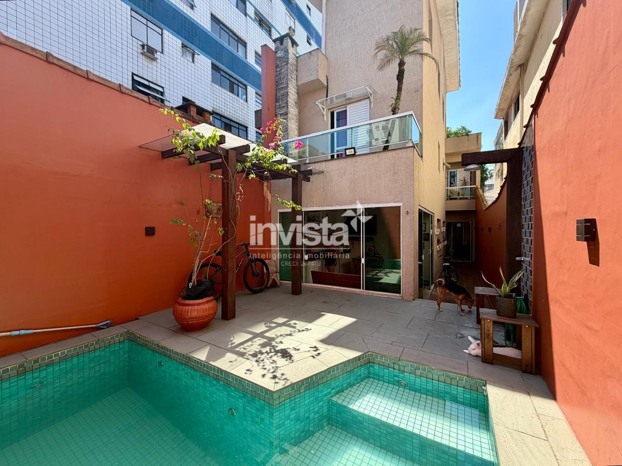C&oacute;digo: 40867 R$ 1.500.000,00 Casa &agrave; venda no bairro Aparecida 160 m&sup2; 4 quartos 2 vagas - Santos