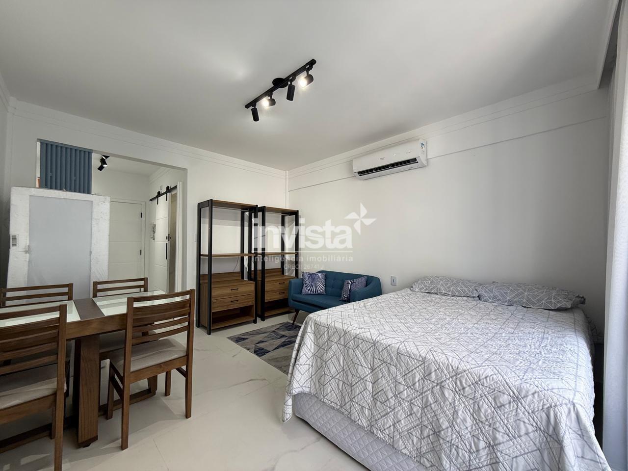 C&oacute;digo: 40874 R$ 450.000,00 Kitnet &agrave; venda no bairro Gonzaga 36 m&sup2; 1 quarto 1 vaga - Santos