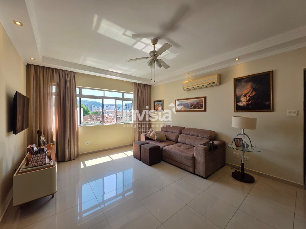 C&oacute;digo: 40876 R$ 760.000,00 Apartamento &agrave; venda no bairro Gonzaga 124 m&sup2; 2 quartos 1 vaga - Santos